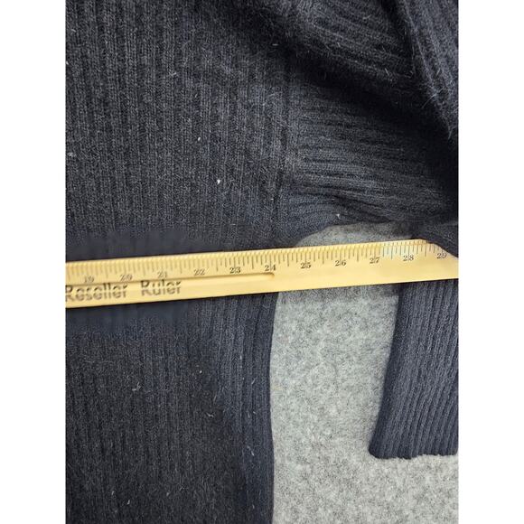 VINTAGE RAFAELLA ANGORA RABBIT FUR/ WOOL 2XL MENS SWEATER BLACK - Picture 2 of 6